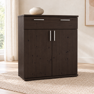 Nobis No-15-201 – Wenge, Massivholzkommode im sonnigen Wohnambiente