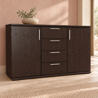 Nobis No-15-207 – Wenge, Massivholzkommode im sonnigen Wohnambiente