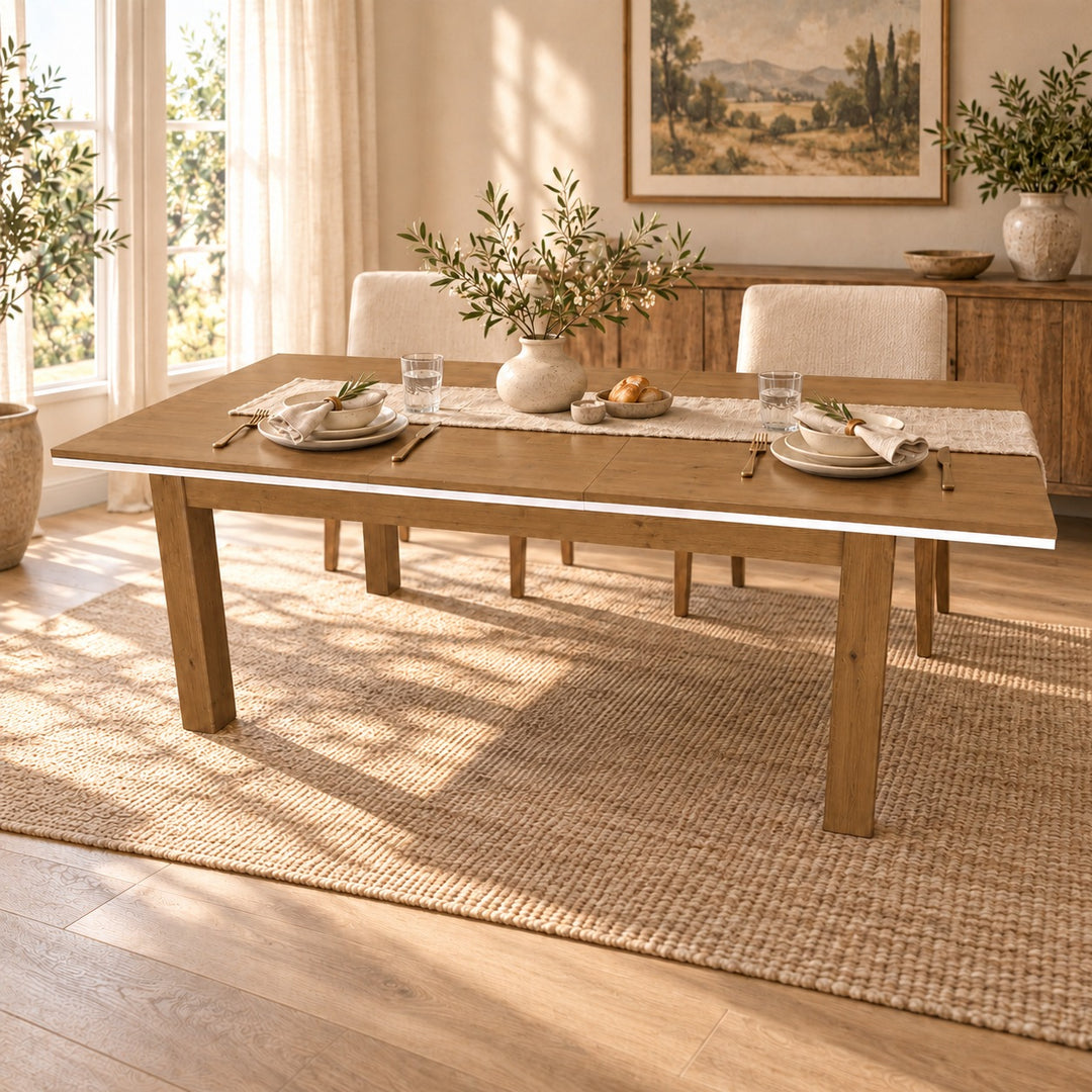 Nobis Esstisch No-17-100 – Antik – Kiefer massiv im sonnigen Wohnambiente