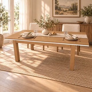 Nobis Esstisch No-17-100 – Capuccino – Kiefer massiv im sonnigen Wohnambiente