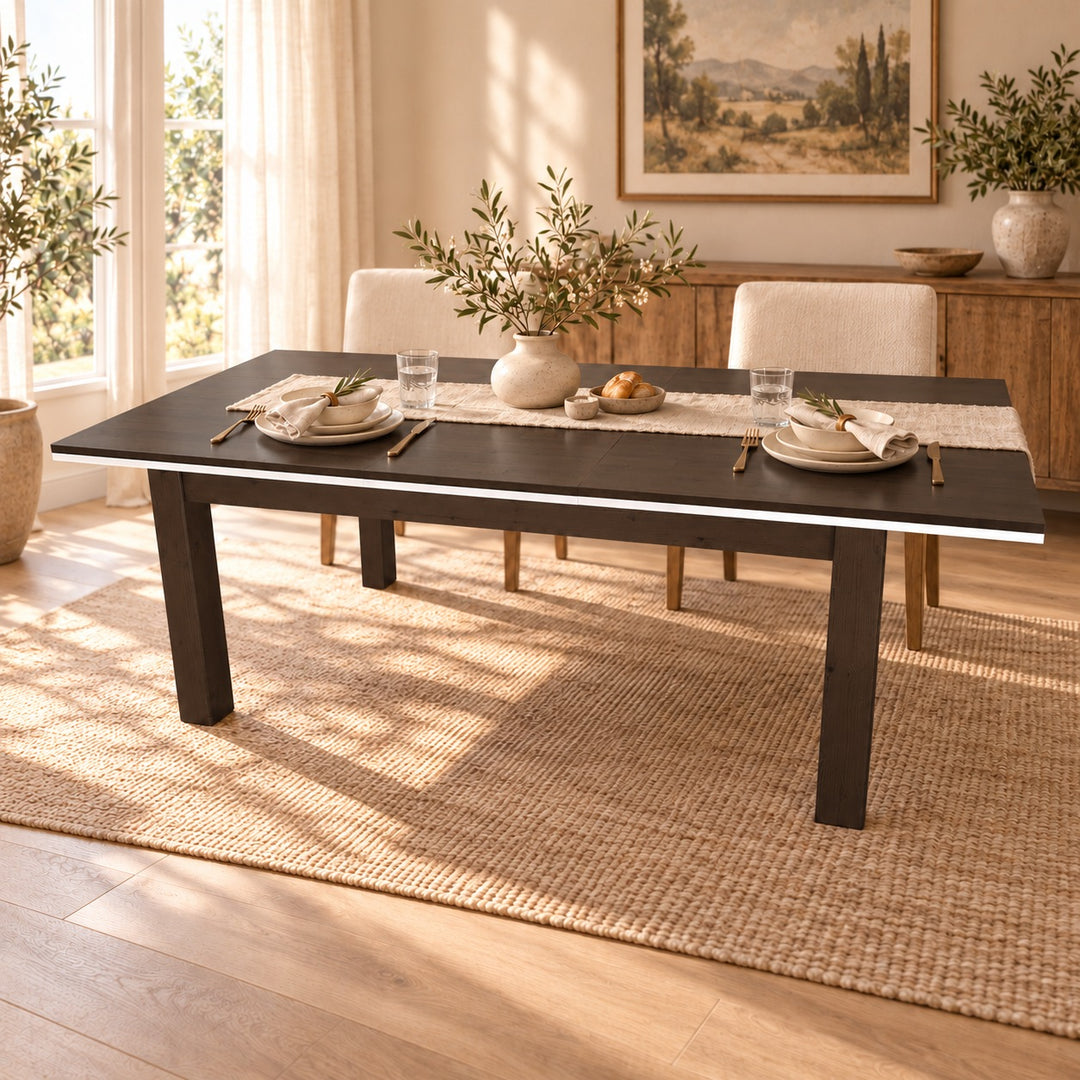 Nobis Esstisch No-17-100 – Wenge – Kiefer massiv im sonnigen Wohnambiente