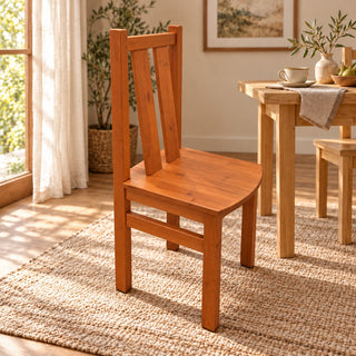 kiefer_massivholz_Nobis Stuhl No-40-100 – Kirsch im sonnigen Esszimmer