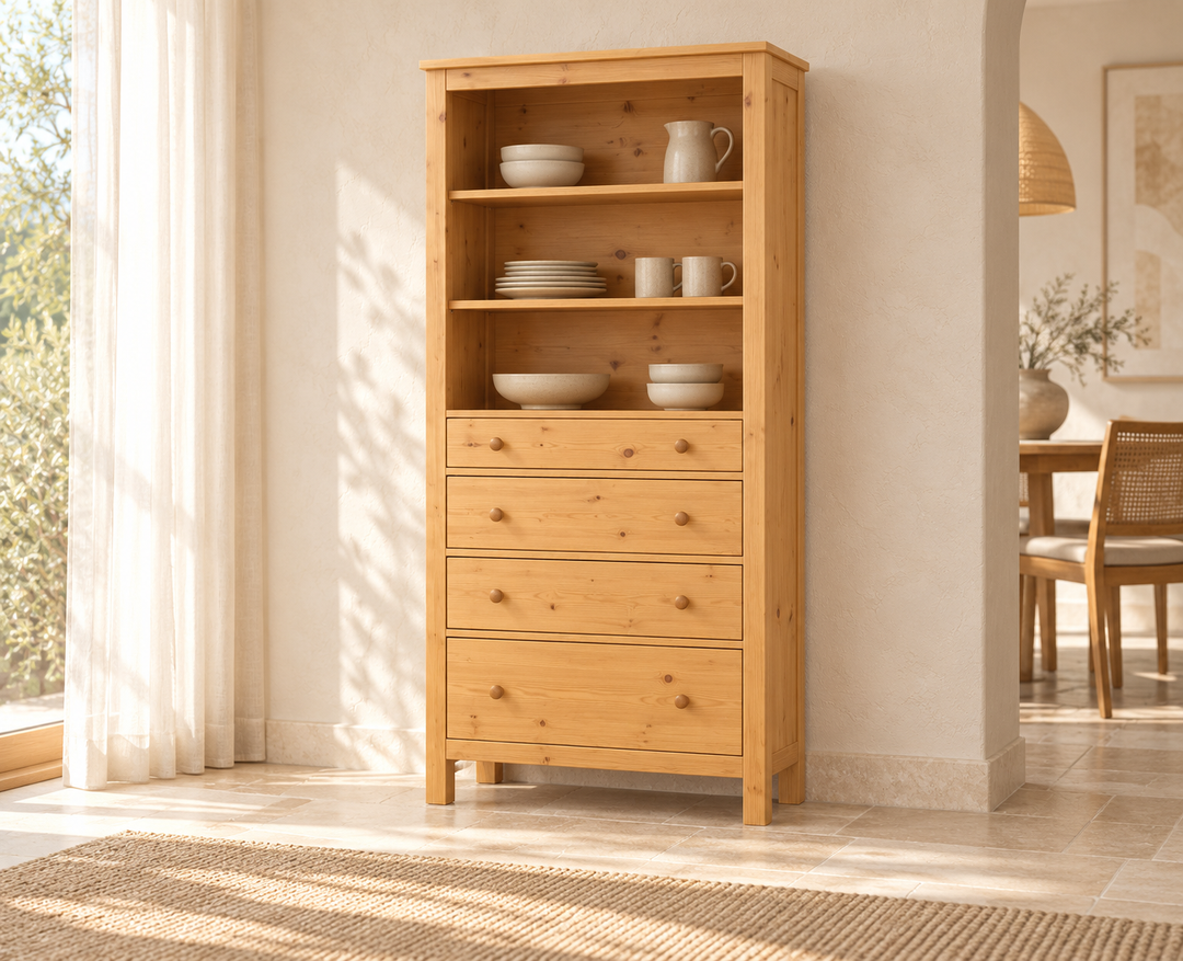 kiefer_massivholz_Esszimmerschrank Premium Kiefer – Natur