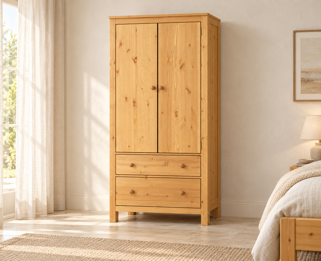 kiefer_massivholz_Silage Kleiderschrank Premium – Natur