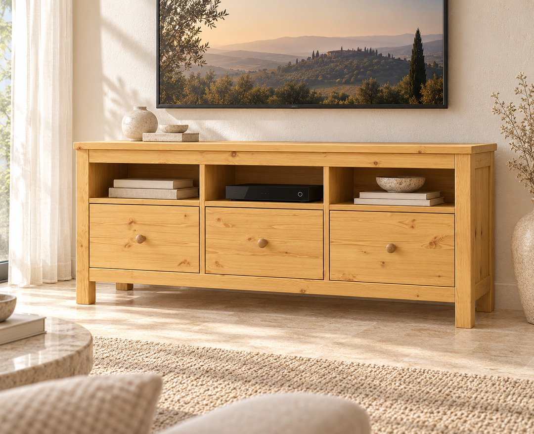 kiefer_massivholz_Silage TV-Schrank Premium Kiefer – Natur