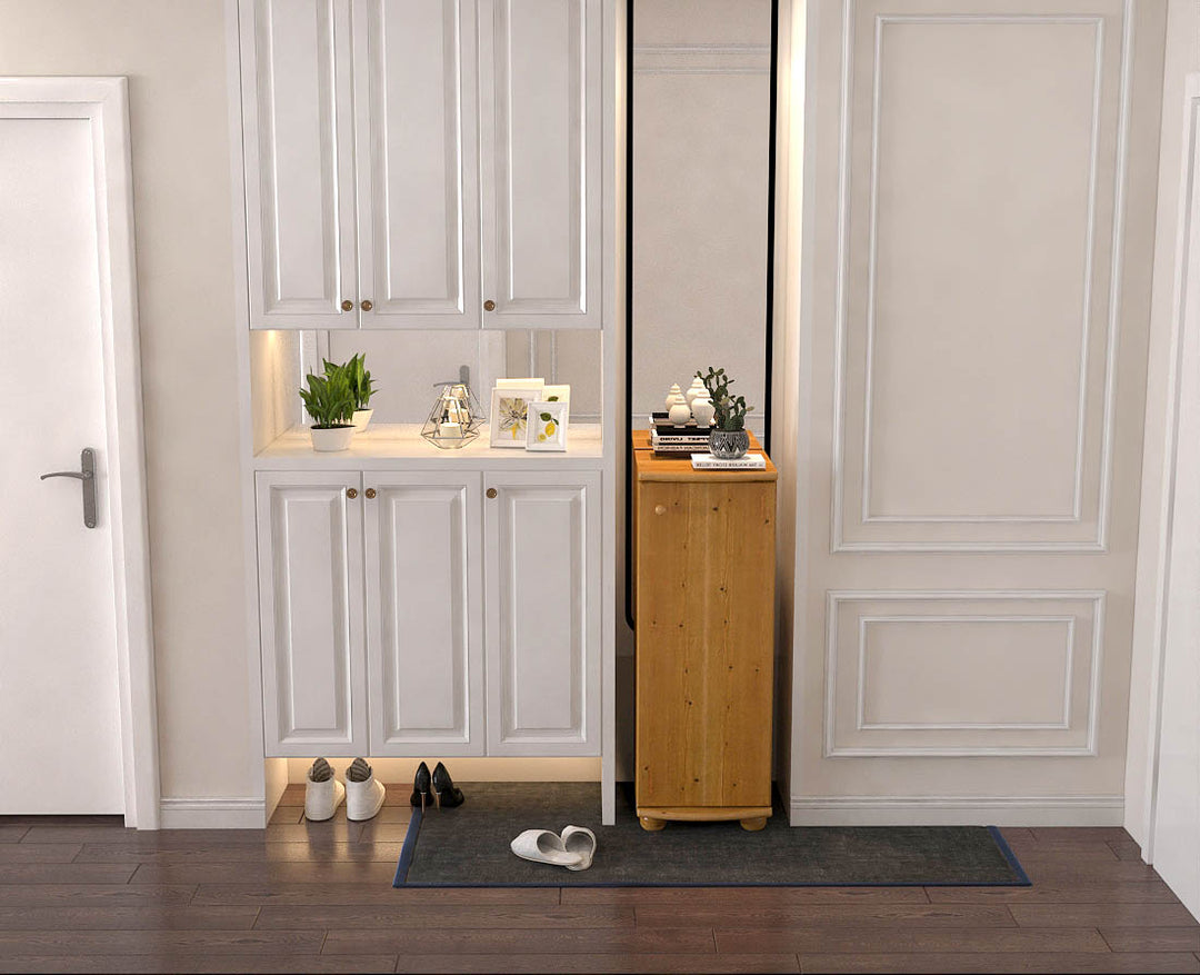 Anika solid pine chest of drawers | 1-door | 3 shelves | 100% organic pine