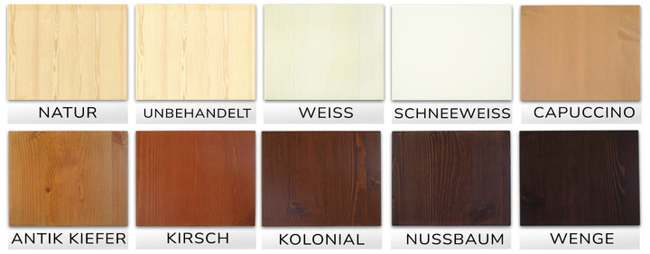 Vanessa Stuhl / Essbank 60-95-135-165 cm | 100% Bio Kiefer Massivholz