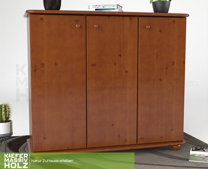 Anika dresser sideboard 93 | Sideboard | 3 doors with shelves | 100% organic pine solid wood