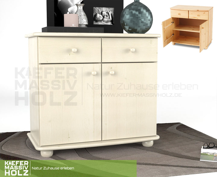 Claudia dresser sideboard | Sideboard | 2-door | 2 drawers | 100% organic pine solid wood
