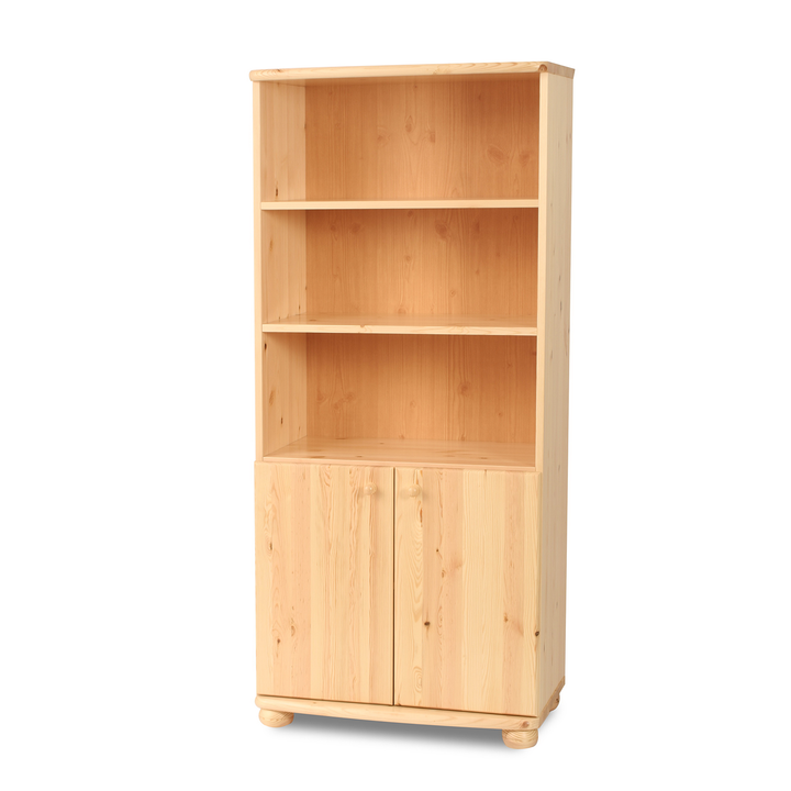 Claudia office cabinet filing cabinet | 2 doors with 3 shelves | 100% organic pine solid wood