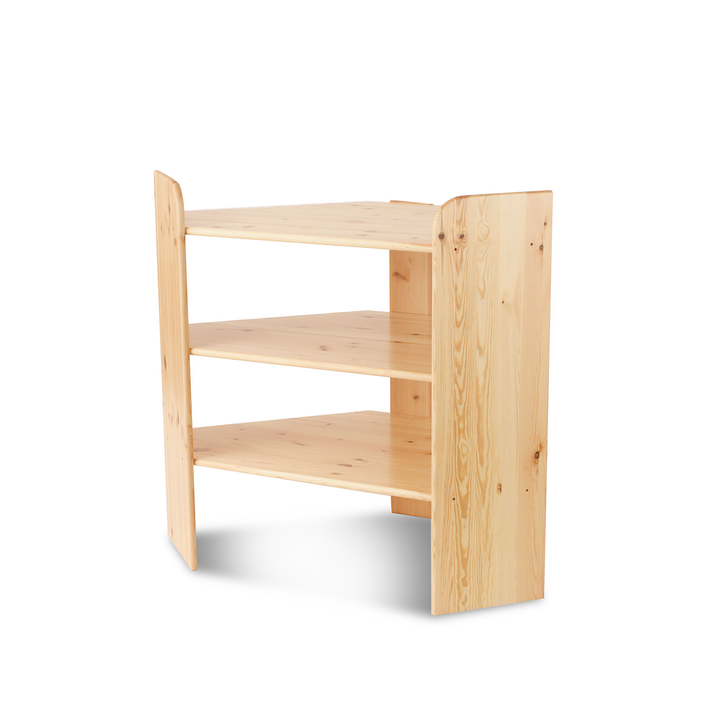 Claudia corner shelf open | 100% organic solid pine wood