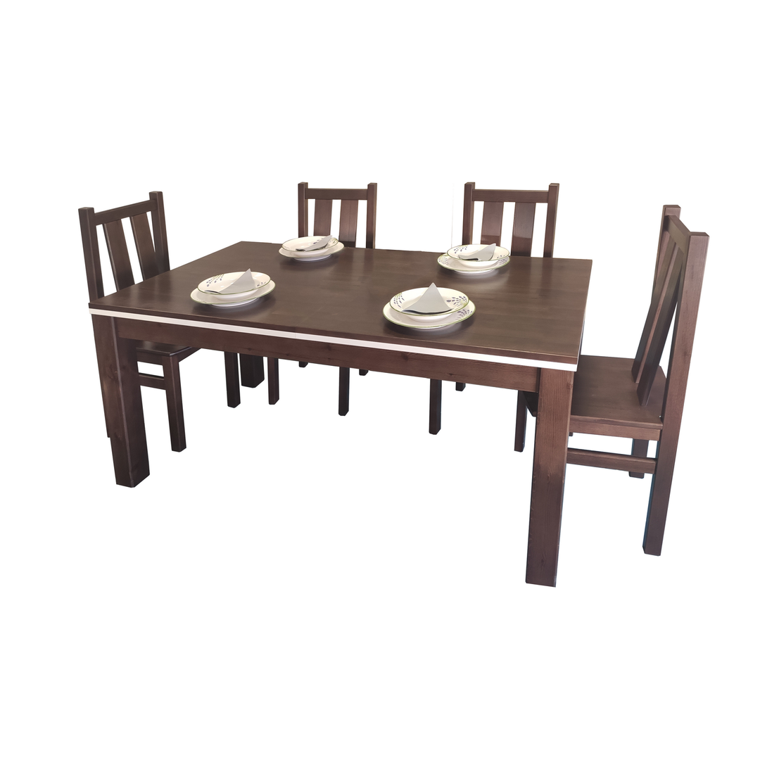 ausziehbarer Esstisch Kiefer Massivholz 170/220 cm für 8+2 Personen