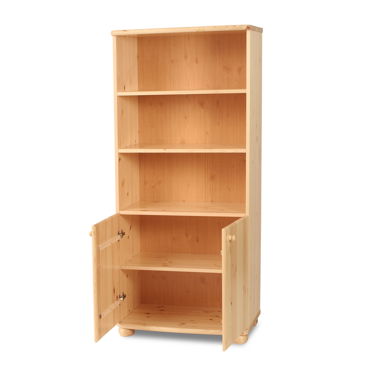 Claudia office cabinet filing cabinet | 2 doors with 3 shelves | 100% organic pine solid wood