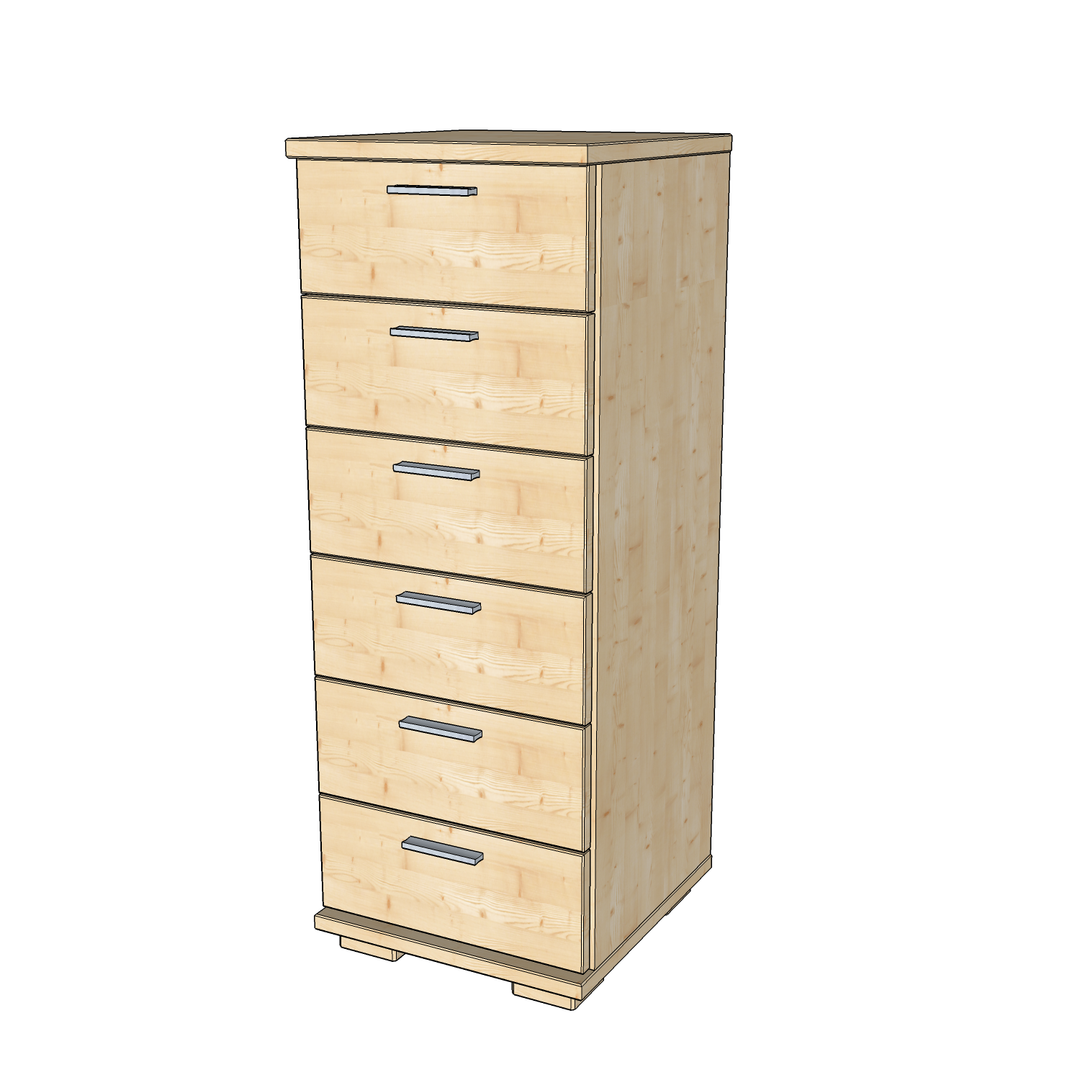 Nobis Schubladenkommode 6 Schubladen 107 cm