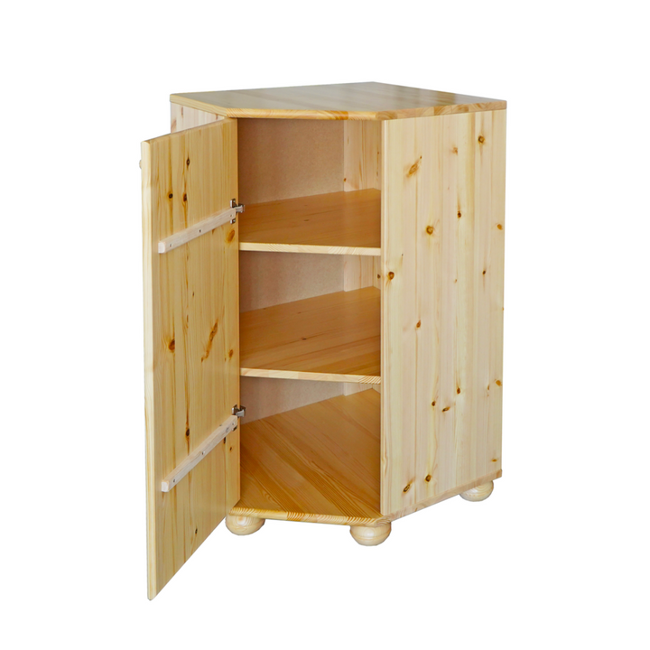 Anika pine solid wood corner chest of drawers | 100% organic pine