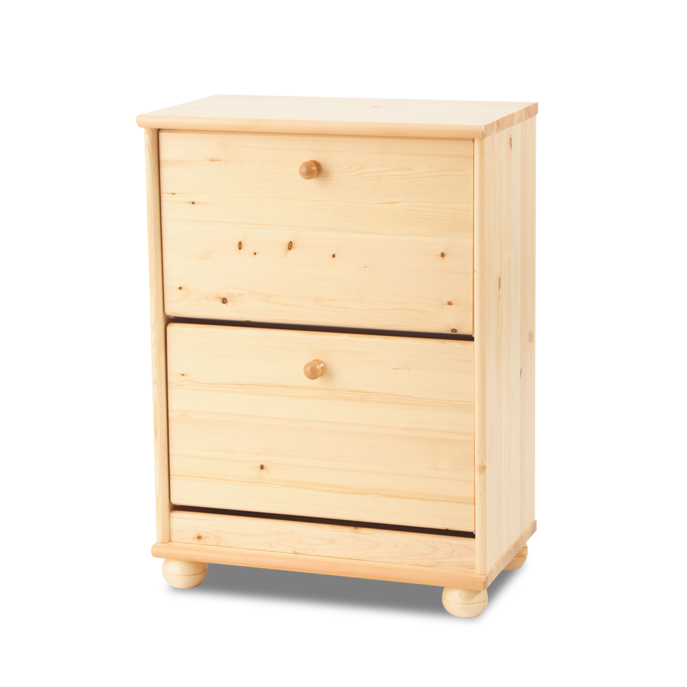 Claudia shoe cabinet / shoe tipper | 2-door | 100% organic pine solid wood