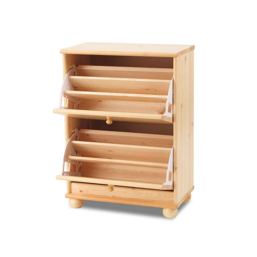 Claudia shoe cabinet / shoe tipper | 2-door | 100% organic pine solid wood