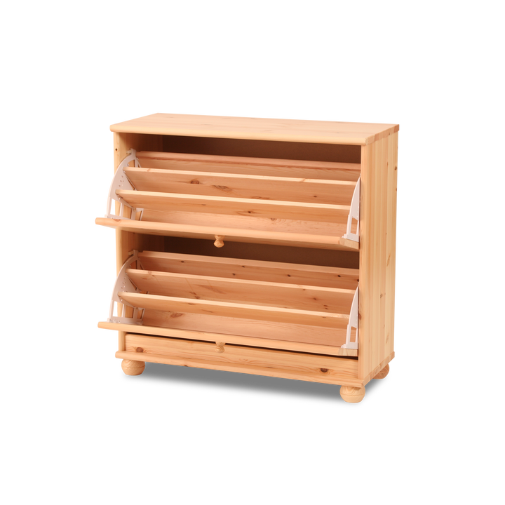 Claudia shoe cabinet / shoe tipper | 2-door | 100% organic pine solid wood