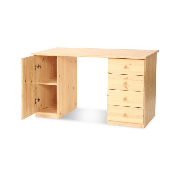 Claudia desk/office table 1-door | 4 drawers | 100% organic pine solid wood