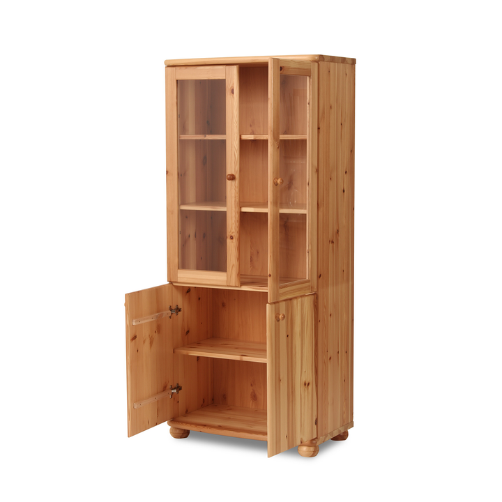 Claudia buffet cabinet showcase V.2 | 4-door | 100% organic pine solid wood