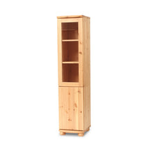 Claudia Buffetschrank Massivholz Vitrine V.2 aus 100% Bio Kiefer | 2-Türig, elegant und nachhaltig
