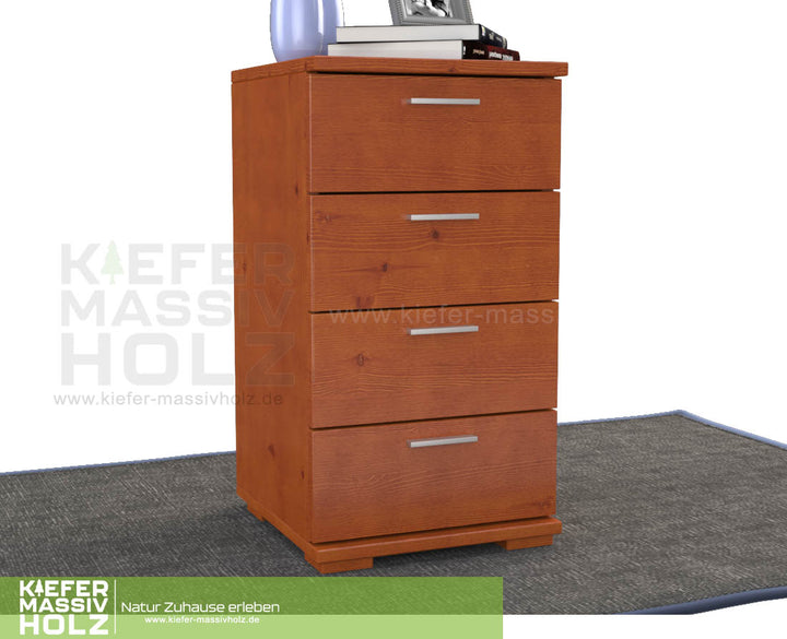 Nobis Chest of Drawers Sideboard | 4 drawers | 74cm high | 100% organic pine solid wood