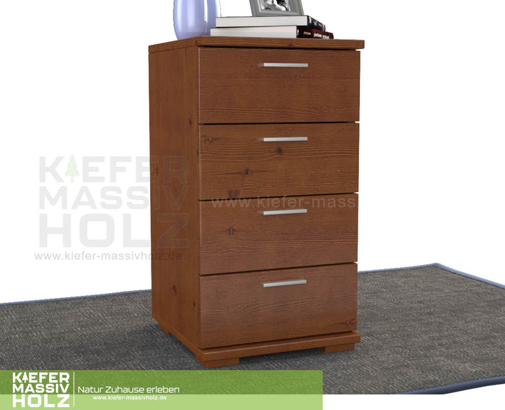 Nobis Chest of Drawers Sideboard | 4 drawers | 74cm high | 100% organic pine solid wood