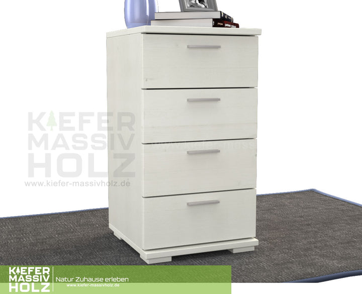 Nobis Chest of Drawers Sideboard | 4 drawers | 74cm high | 100% organic pine solid wood