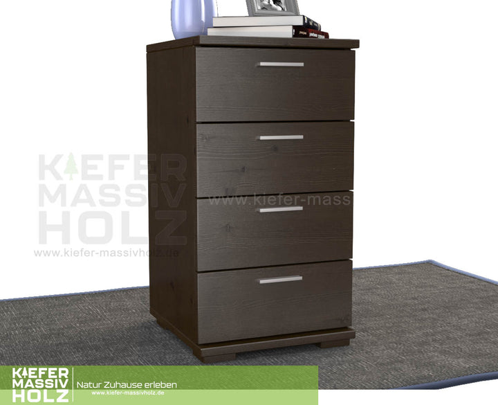 Nobis Chest of Drawers Sideboard | 4 drawers | 74cm high | 100% organic pine solid wood
