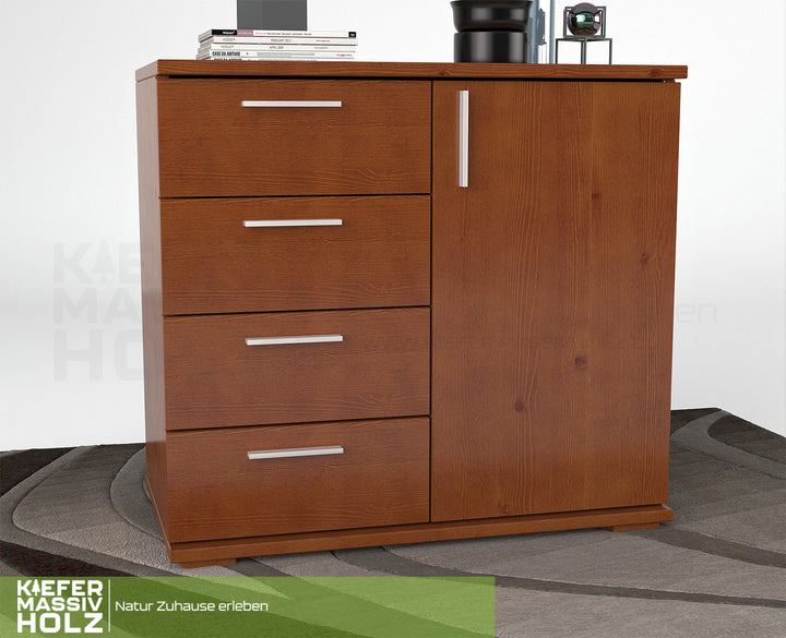Nobis dresser sideboard | Sideboard | 4 small drawers 1 door | 100% organic pine solid wood