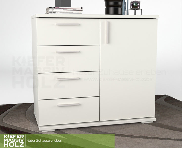 Nobis dresser sideboard | Sideboard | 4 small drawers 1 door | 100% organic pine solid wood