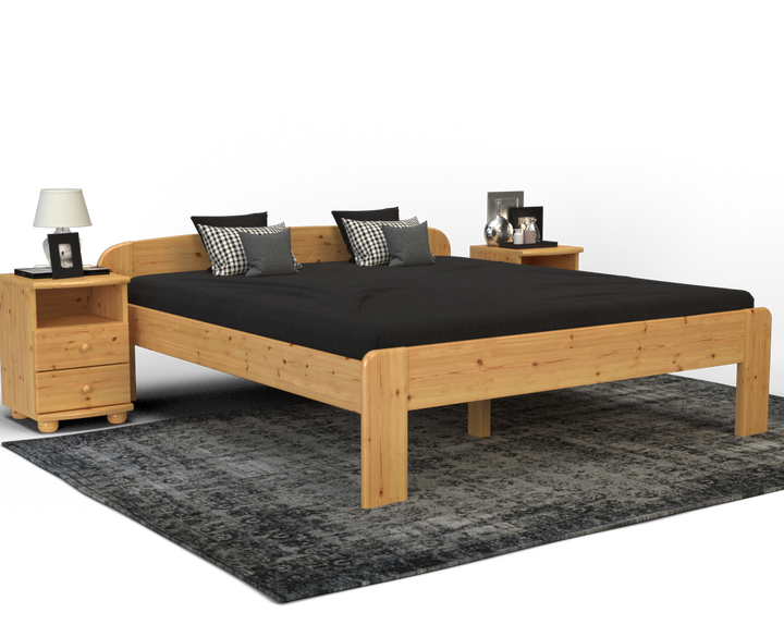 Eve pine bed | solid wood | natural wood | 100% organic bed