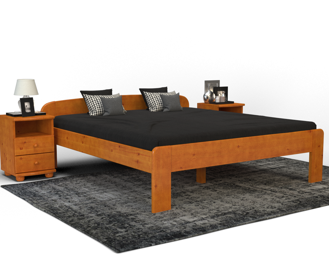 Eve pine bed | solid wood | natural wood | 100% organic bed