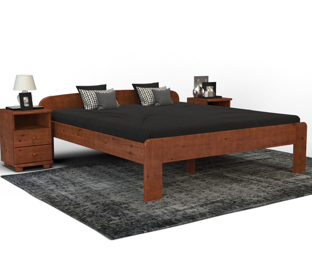 Eve pine bed | solid wood | natural wood | 100% organic bed