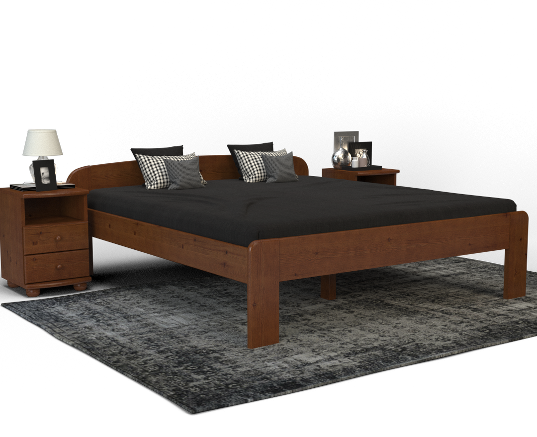 Eve pine bed | solid wood | natural wood | 100% organic bed