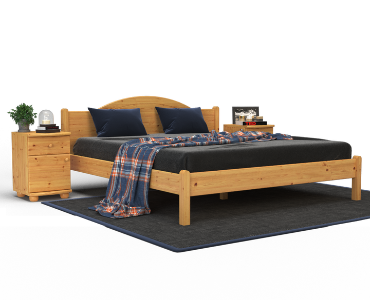 Emilia pine bed | solid wood | natural wood | 100% organic bed