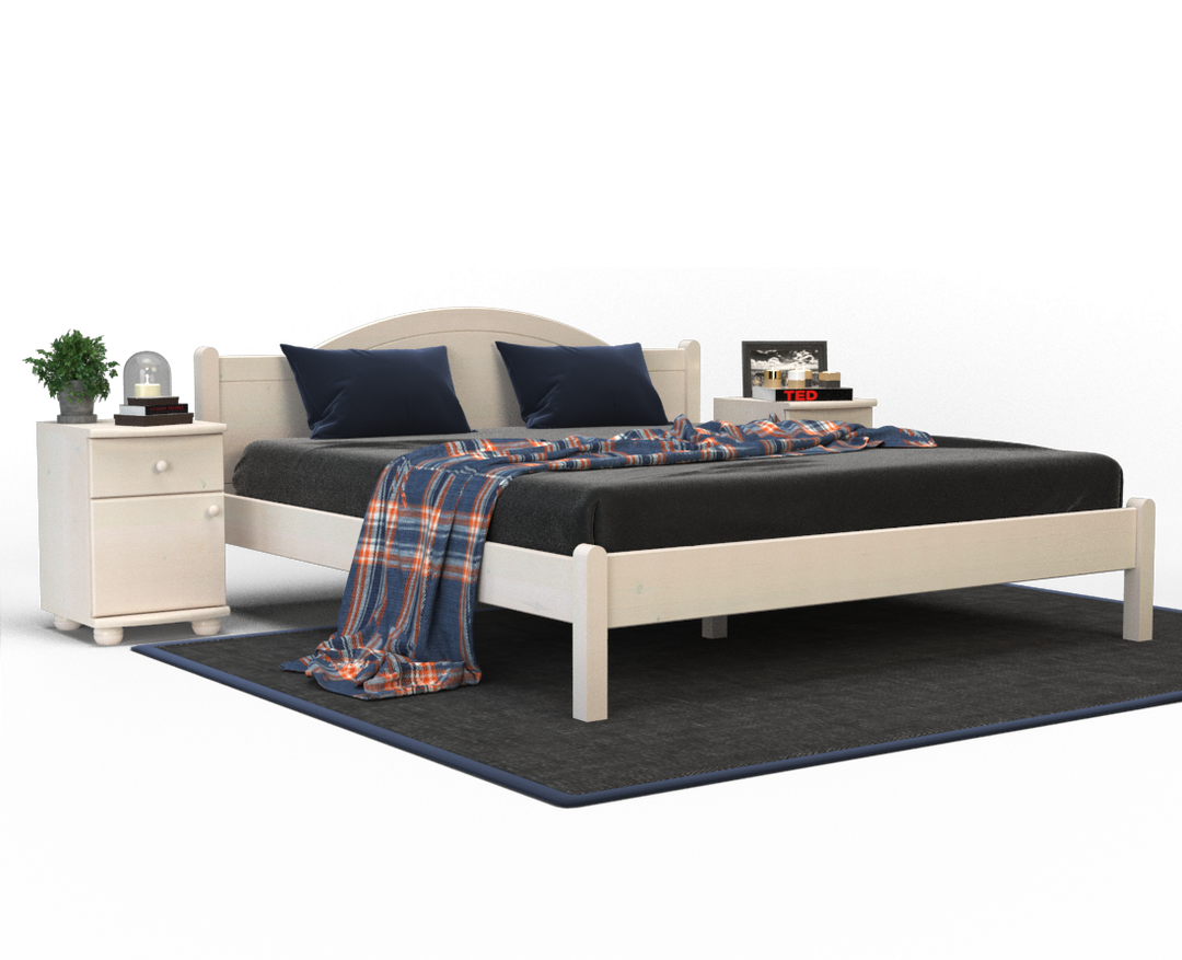 Emilia pine bed | solid wood | natural wood | 100% organic bed