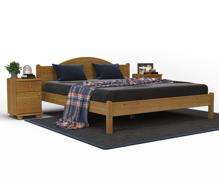 Emilia pine bed | solid wood | natural wood | 100% organic bed