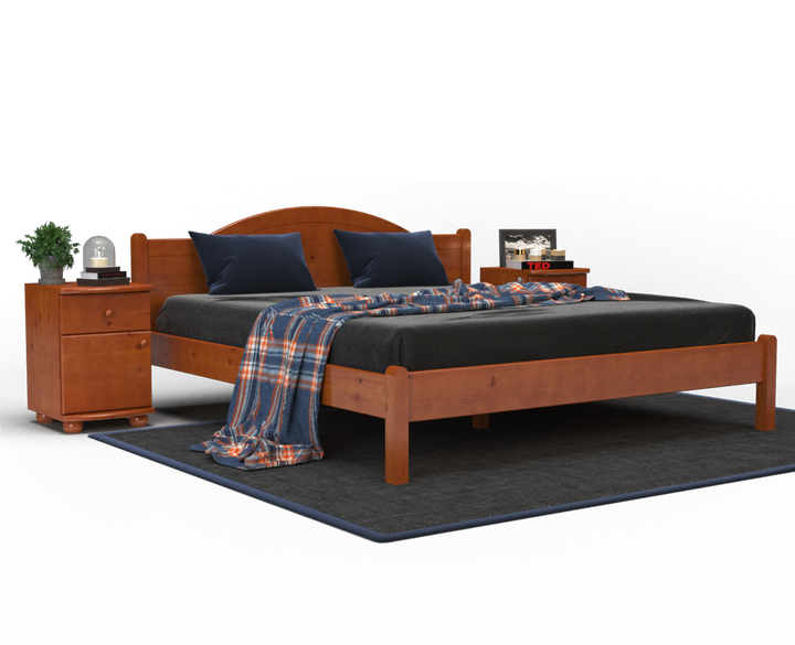 Emilia pine bed | solid wood | natural wood | 100% organic bed