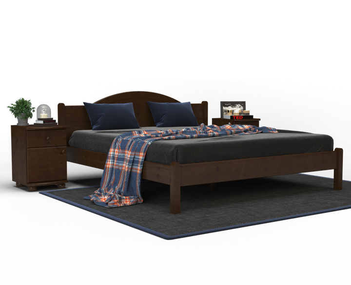 Emilia pine bed | solid wood | natural wood | 100% organic bed