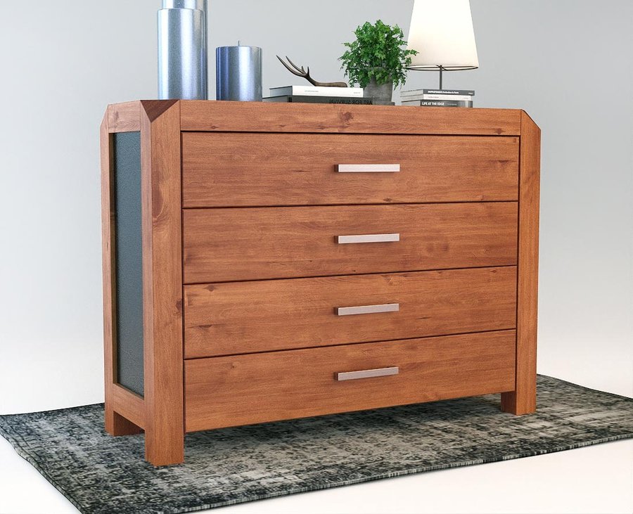 Anika solid pine chest of drawers | 6 drawers | 100% organic pine